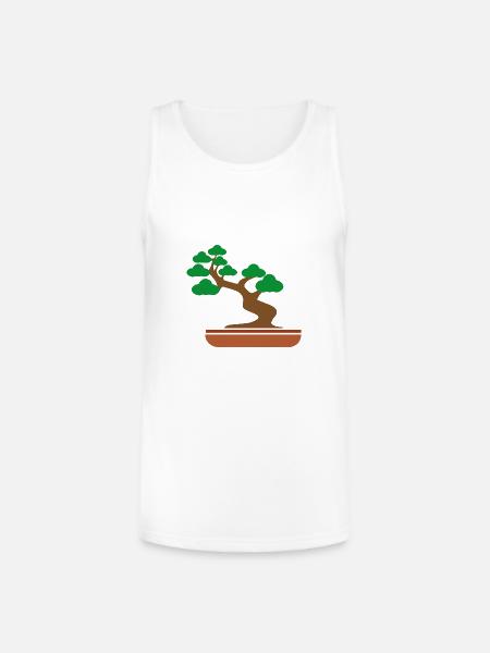 bonsai - Unisex Tri-Blend Organic Tank - white