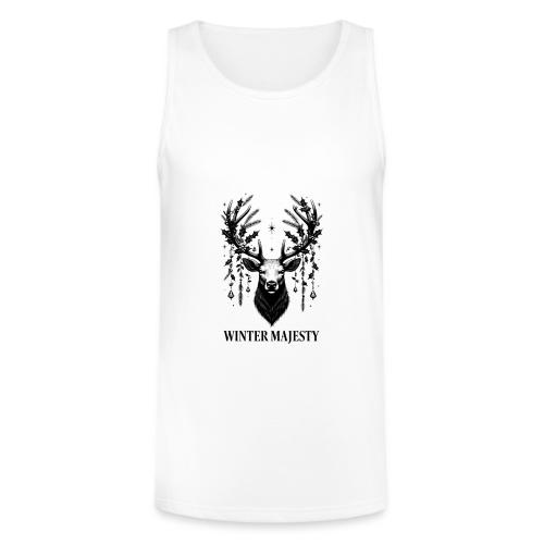 Majestic Reindeer T-Shirt, Poster, & Mug - Unisex Tri-Blend Organic Tank