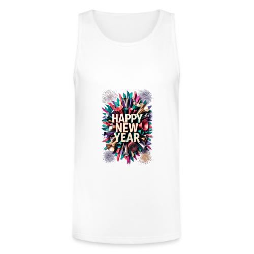 New Year's Party Horn T-Shirt - Unisex Tri-Blend Organic Tank