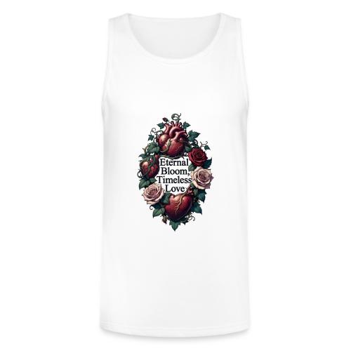 Eternal Bloom Timeless Love Entwined Hearts T-Shir - Unisex Tri-Blend Organic Tank