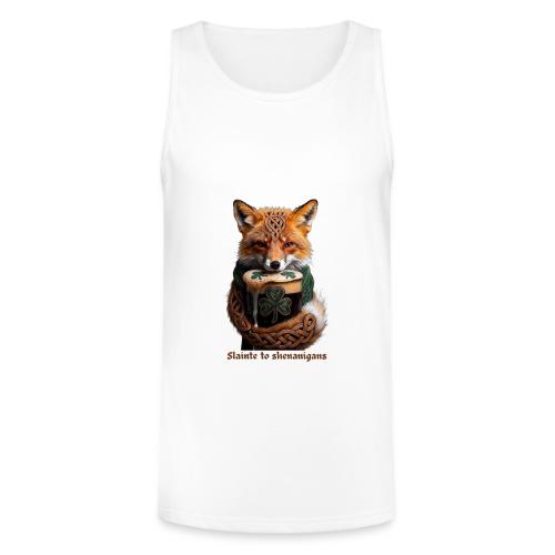 Sly Emerald Fox Toast T-Shirt - Unisex Tri-Blend Organic Tank