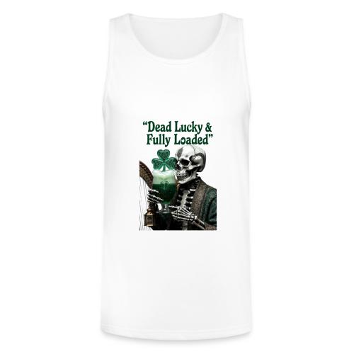 Lucky Skeleton Stout T-Shirt - Unisex Tri-Blend Organic Tank