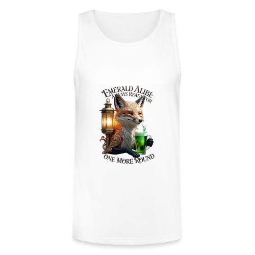 Emerald Alibi Fox Graphic Tee - Unisex Tri-Blend Organic Tank