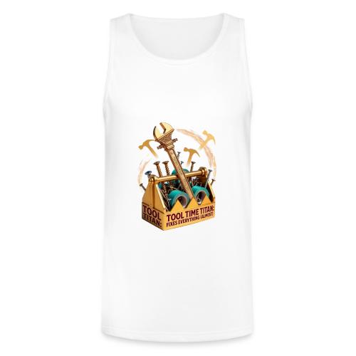 Tool Time Titan T Shirt, Funny Dad Gift - Unisex Tri-Blend Organic Tank