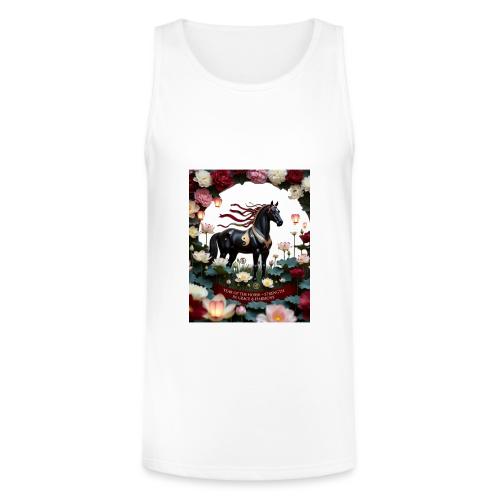 Year of the Horse Harmony T Shirt, Lunar New Year - Unisex Tri-Blend Organic Tank