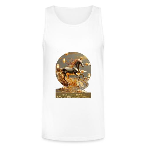 Year of the Horse Abundance T Shirt, Lunar NY Gift - Unisex Tri-Blend Organic Tank