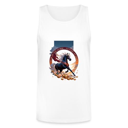 Year of the Horse Dawn T Shirt,Lunar New Year Gift - Unisex Tri-Blend Organic Tank