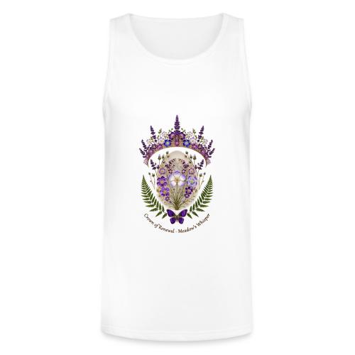 Spring Meadow Crown Tee, Cottagecore Renewal Gift - Unisex Tri-Blend Organic Tank