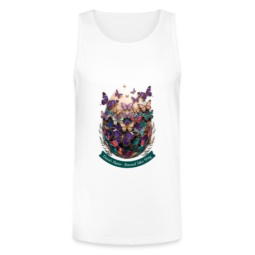 Easter Dawn's Flutter Butterfly T Shirt, Gift - Unisex Tri-Blend Organic Tank