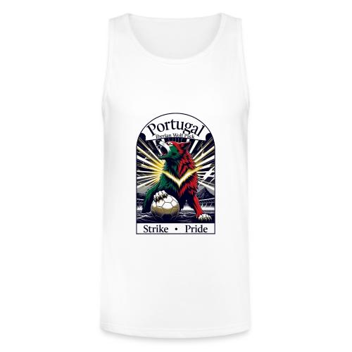 Portugal Iberian Wolf Soccer T Shirt, Pride Gift - Unisex Tri-Blend Organic Tank