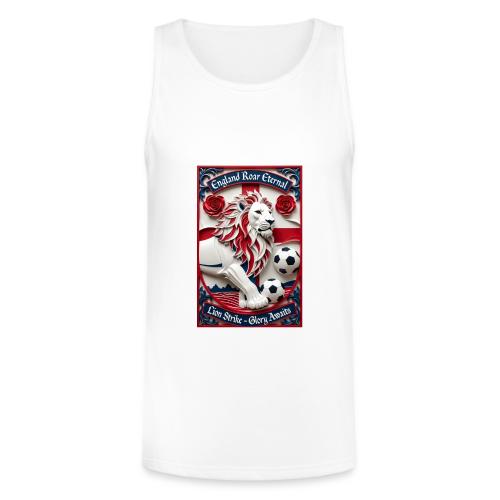 England Lion Soccer T Shirt, Football Pride Gift - Unisex Tri-Blend Organic Tank