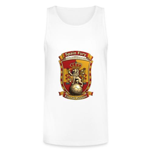 Spain Lion Fury T-Shirt, Spanish Crest Gift - Unisex Tri-Blend Organic Tank