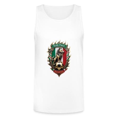 Italy Wolf Fury T-Shirt, Italian Flag Pride Gift - Unisex Tri-Blend Organic Tank