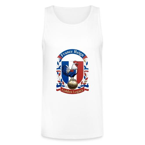 France Rooster Reign T-Shirt, Tricolore Pride Gift - Unisex Tri-Blend Organic Tank