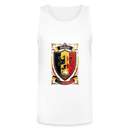 Belgium Lion Crest T-Shirt, Belgian Flag Gift - Unisex Tri-Blend Organic Tank