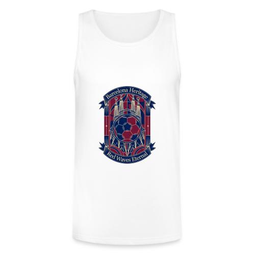 Barcelona Red Heritage T Shirt, Barsa fan Gift - Unisex Tri-Blend Organic Tank