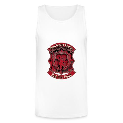 Red Manchester T Shirt, Red Soccer City Pride Gift - Unisex Tri-Blend Organic Tank