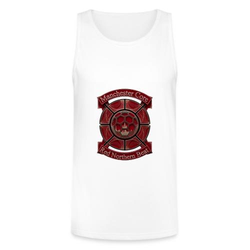 Manchester Is Red T Shirt, Soccer City Pride Gift - Unisex Tri-Blend Organic Tank