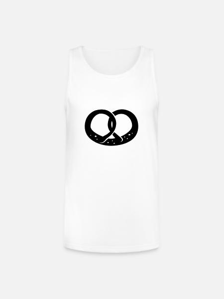 Pretzel, Oktoberfest - Unisex Tri-Blend Organic Tank - white