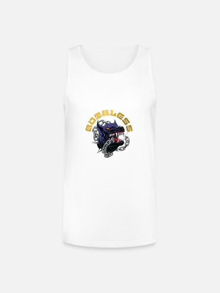 RUTHLESS - Unisex Tri-Blend Organic Tank - white