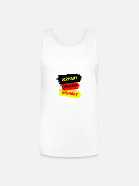 Germany Design - Unisex Tri-Blend Organic Tank - white