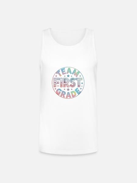 Team First Grade Back To School - Unisex Tri-Blend Organic Tank - white