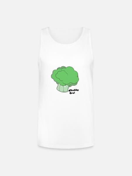 Chubby Bro - Unisex Tri-Blend Organic Tank - white