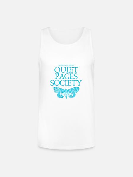 Quiet Pages Butterfly mornings - Unisex Tri-Blend Organic Tank - white