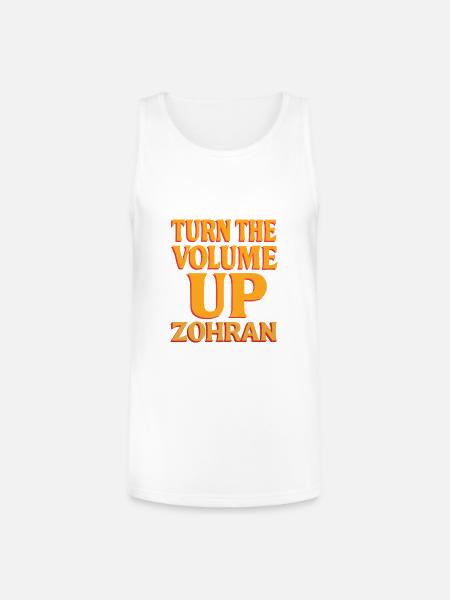 Turn the Volume Up Shirt - Unisex Tri-Blend Organic Tank - white