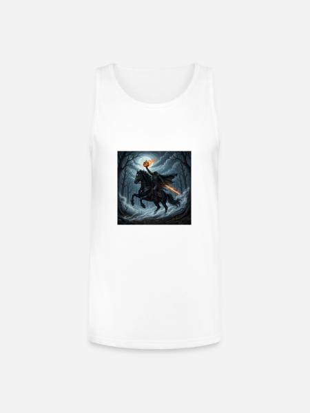 Headless Horseman - Unisex Tri-Blend Organic Tank - white