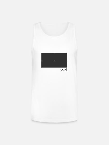 Midnight Cross Glyph - Unisex Tri-Blend Organic Tank - white