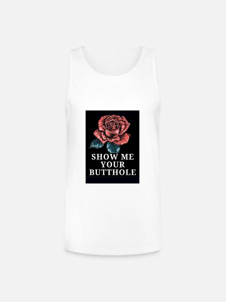 Rose Bold Text Statement - Unisex Tri-Blend Organic Tank - white