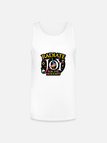 Radiate Joy - Unisex Tri-Blend Organic Tank - white