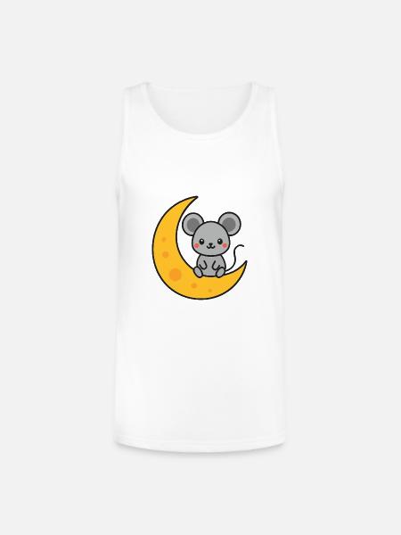 Mouse - Unisex Tri-Blend Organic Tank - white