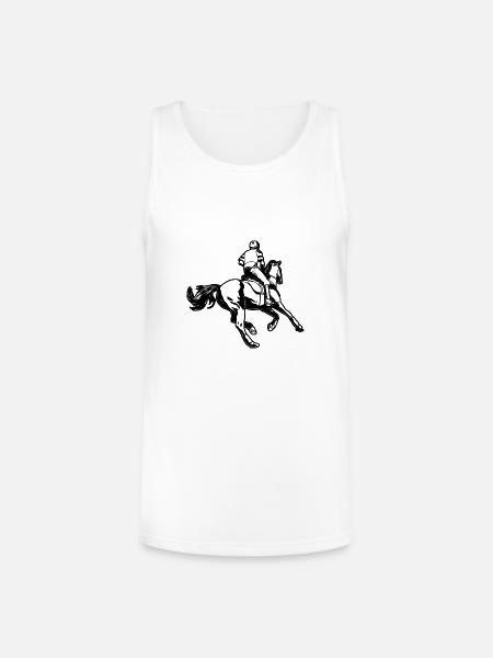 Equestrian - Unisex Tri-Blend Organic Tank - white