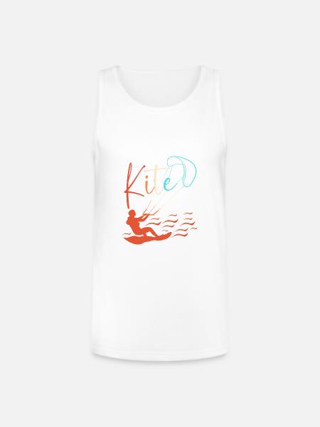 Kitesurfing Kite Water Sports - Unisex Tri-Blend Organic Tank - white