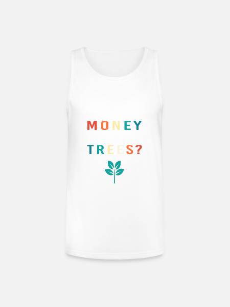 Business Finance Money Meme - Unisex Tri-Blend Organic Tank - white