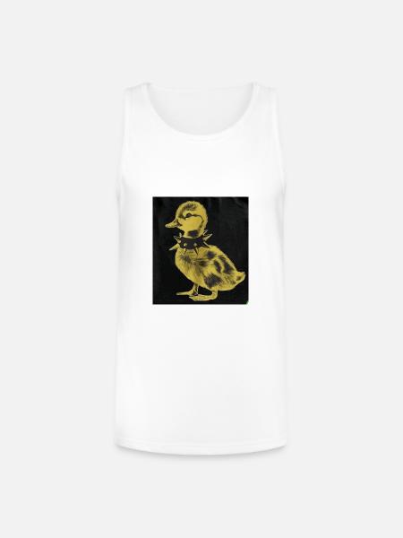 Punk Duck - Unisex Tri-Blend Organic Tank - white