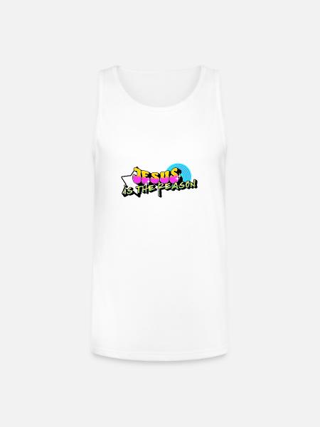 Jesus is the Reason - Unisex Tri-Blend Organic Tank - white