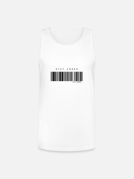 Stay Coded - Unisex Tri-Blend Organic Tank - white