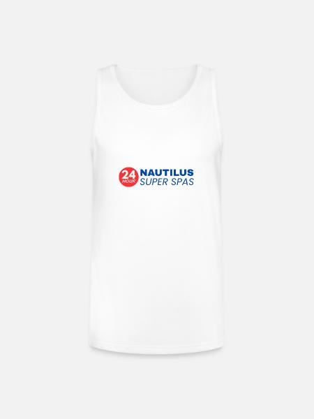24-Hour Nautilus Super Spas - Vintage 1970s - Unisex Tri-Blend Organic Tank - white