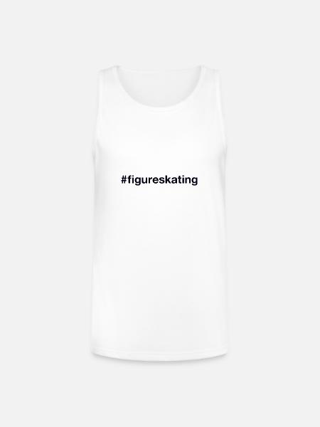 Figure Skating - Unisex Tri-Blend Organic Tank - white