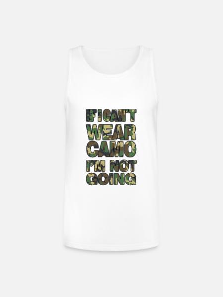 camo - Unisex Tri-Blend Organic Tank - white