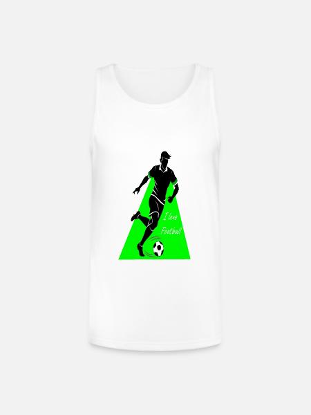 Passion for Football - Unisex Tri-Blend Organic Tank - white