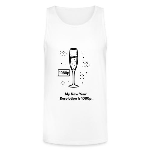 My New Year Resolution Is 1080p T-Shirt - Unisex Tri-Blend Organic Tank