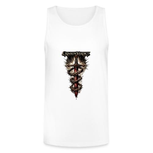 Crimson Verdict Crown of Thorns Sword Tee - Unisex Tri-Blend Organic Tank