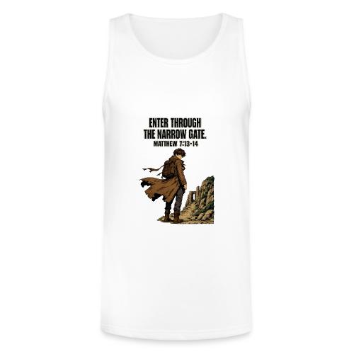 Enter Through the Narrow Gate | Matthew 7:13-14 - Unisex Tri-Blend Organic Tank