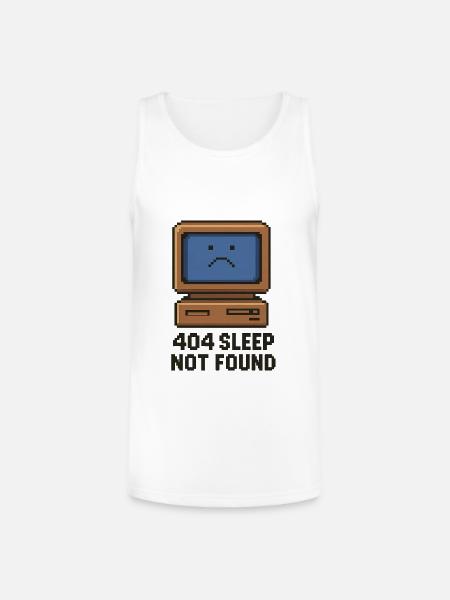 404 Sleep Not Found - Unisex Tri-Blend Organic Tank - white