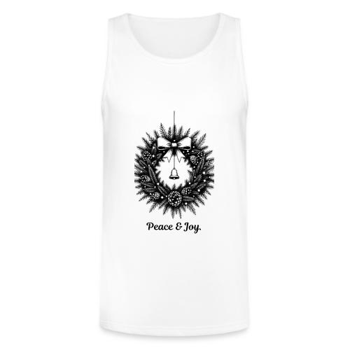 Peace & Joy T-Shirt | Minimalist Elegant Christmas - Unisex Tri-Blend Organic Tank