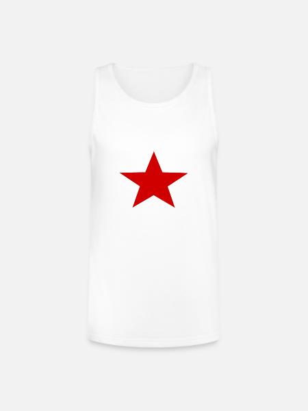 Red Star Army - Unisex Tri-Blend Organic Tank - white